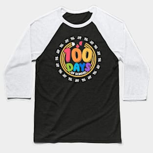 100 Days of School Happy 100 Days of School Baseball T-Shirt